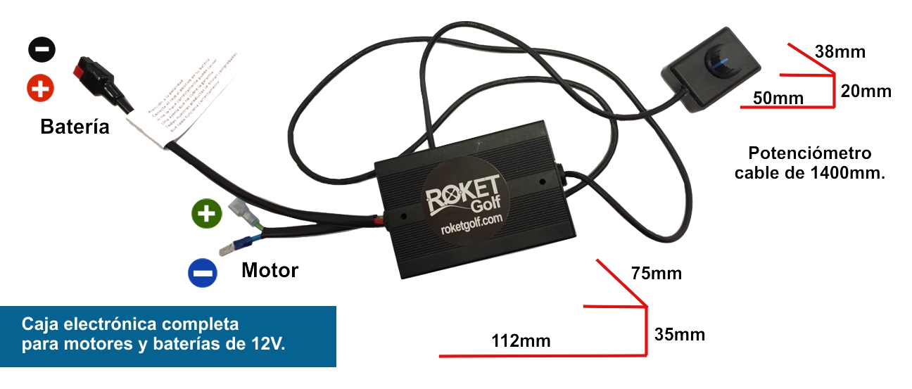 PLACA ROKET negra