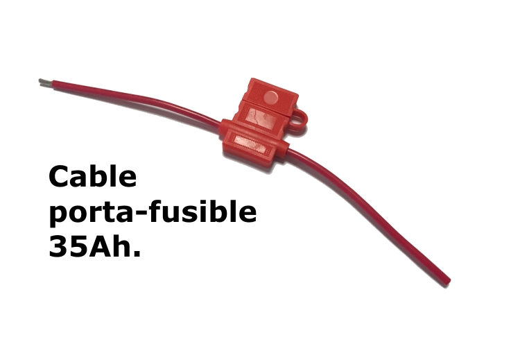 cable porta fusible cerrado