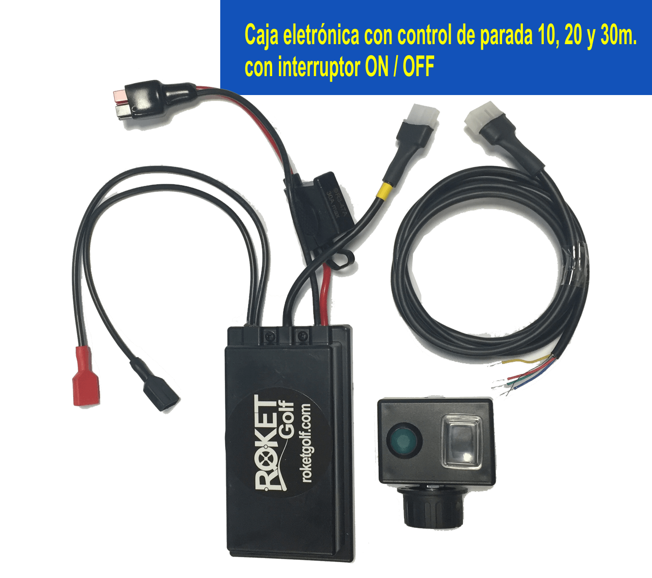caja electronica control parada